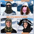 thumbnail image 5 of Balaclava Ski Mask Winter: Windproof  Cover for Men Women Skiing Snowboarding Fleece Warm Protection, 5 of 6