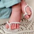 thumbnail image 3 of SPRING PARK New handmade crochet baby girl sandals flip flops booties shoes Photo Props, 3 of 8