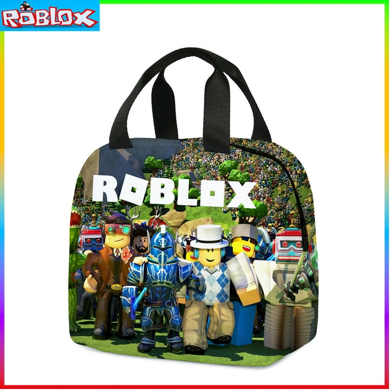 Roblox Lunch Bag School Students Lunch Box Bag Pencil case Primary and Middle School Students Schoolbag Boys Girls Anime Cartoon Walmart