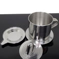 thumbnail image 3 of Cafetière Filtre Goutte à Goutte en Acier Inoxydable Style Vietnamien 50/100 ml, Pot Tasse d'Infusion, 3 of 5