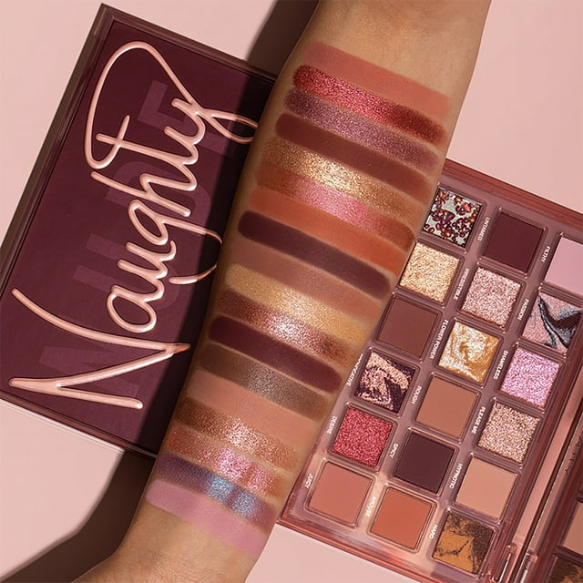 Fiudx Paleta de Sombras de Ojos Invert Rose, 18 Colores Impresionantes, Acabado Mate Perlado, Fórmula de Larga Duración y Fácil de Difuminar, Diseño Romántico, Ideal Como Regalo, Maquillaje para Uso
