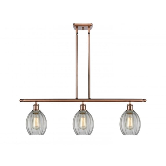 Innovations 516-3I-AC-G82-LED Eaton 3 Light Island Light part of the Ballston Collection, Antique Copper