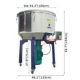 thumbnail image 2 of INTBUYING Industrial Blender Mixer Vertical Color Mixer Powder Plastic Granule Mixing Machine Stainless Steel 220V 3PH, 2 of 15