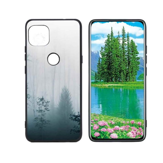 Foggy-Forest-jpg Phone Case, Degined for Motorola G 5G Case Men Women, Flexible Silicone Shockproof Case for Motorola G 5G