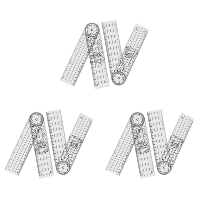 12 Pieces Goniometer Physiotherapy 360 Degree Rotation Protractor Physiotherapy PVC for Physiotherapy, Sports Therapy