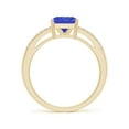 thumbnail image 2 of Angara Natural 1.5 Ct. Tanzanite with Diamond Classic Ring in 14K Yellow Gold for Women (Ring Size: 3), 2 of 9