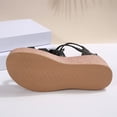 thumbnail image 5 of Hurxie Hurxie Women's Platform Wedges Heels Open Toe Summer Espadrilles Sandals with Adjustable Straps Black 6, 5 of 7