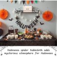 thumbnail image 2 of Mantel rectangular de tela de araña para decoración de Halloween, mantel redondo de encaje, pantalla de murciélago y cortinas transparentes (negro) JAMW Sencillez, 2 of 5