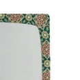 thumbnail image 3 of Ambesonne Eastern Fitted Sheet, Mosaic Florets Chevron, Twin XL Size, Forest Green Pale Pink, 3 of 3