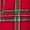 Tango Red Steward Plaid, variant on Brushed Jersey Knit Long Sleeve Split Neck Pajama Set with Pockets, Sizes XS-5X