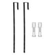 thumbnail image 1 of 2 colgadores de espejo para puerta: ganchos metálicos resistentes y ajustables, soportes para espejos de puerta que ahorran espacio para instalar en espacios pequeños., 1 of 7