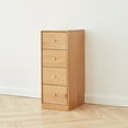 thumbnail image 7 of Solid Oak 4-Drawer Storage Cabinet | Modern Wooden Bedside Table with Dovetail Joints | Free-Standing Corner Unit, 7 of 7