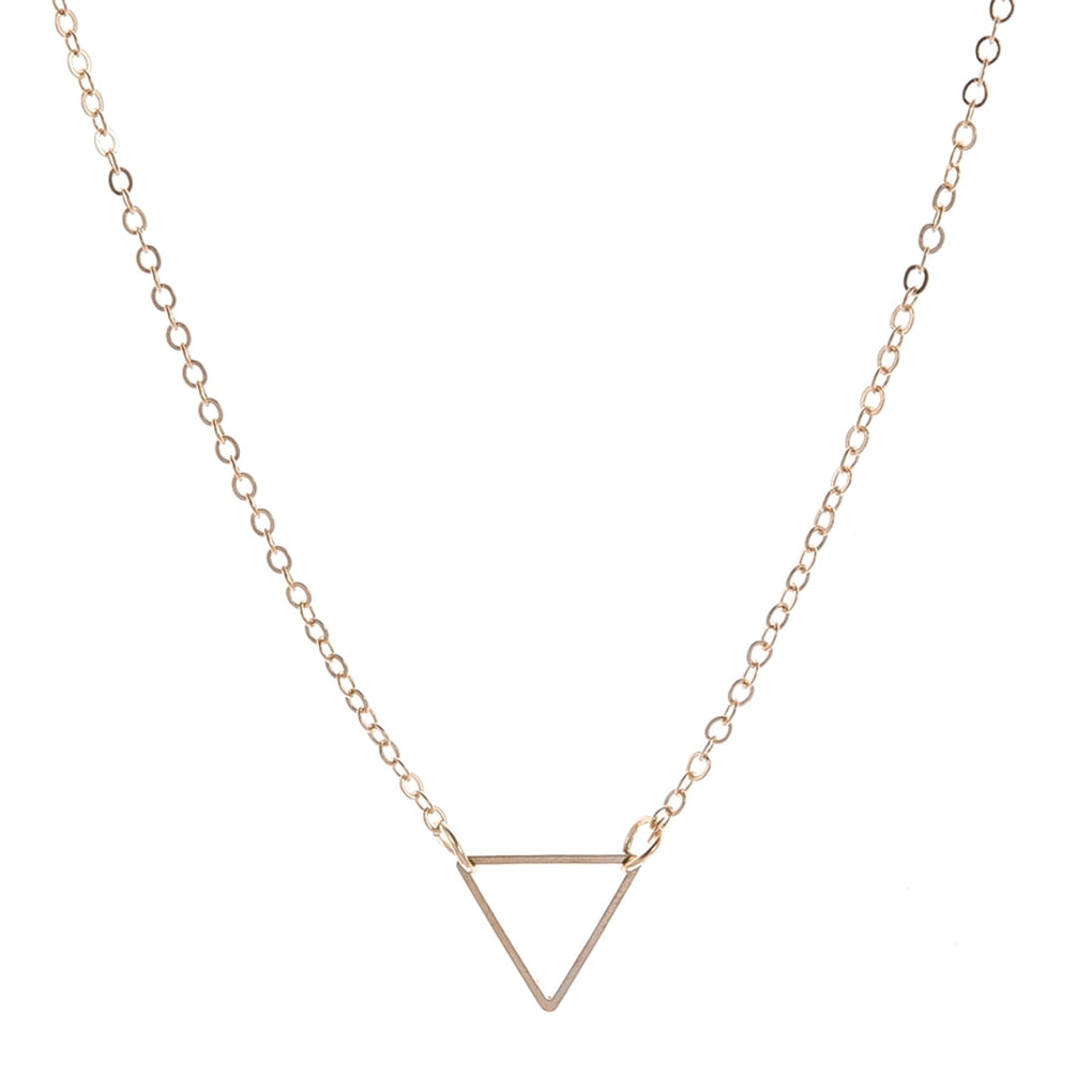 Gold triangle choker best sale