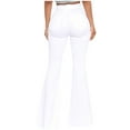thumbnail image 3 of Denim Flare Pants for Women High Waist Stretchy Jeans Bell Bottoms, 3 of 5