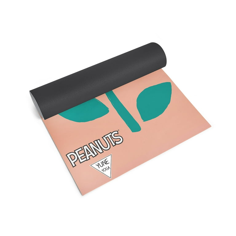 Peanuts x Yune Yoga Snoopy Flower Tan 5mm PER Yoga Mat Walmart