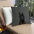 thumbnail image 1 of Ahgly Company Dogs Bulldog Outdoor Throw Pillow, 18 inch by 18 inch, 1 of 6