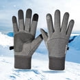 thumbnail image 4 of Guantes de ciclismo, guantes resistentes al desgaste, resistentes a la intemperie, a la moda, antideslizantes, cálidos, para , deportes al aire Gris Claro Grande Macarena Guantes de ciclismo de invierno, 4 of 8