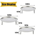 thumbnail image 6 of Mightlink Round Stainless Steel Steamer Rack, 9.33" Diameter Steaming Rack Stand, Canner Racks, Steamer Insert Stock Pot Steaming Tray, Pressure Cooker Cooking, 1PC, 6 of 8