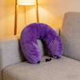 thumbnail image 2 of Bxaolu Travel Pillow for Extra Luggage: Stuffable Neck Pillow with Adjustable Neck Size | Travel Essentials | Transformable Carry-On Solution | U-Shaped Soft Velvet Cover, 2 of 8