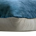 thumbnail image 2 of The HomeCentric Decorative Lumbar Pillow Cover Blue 12"x24" (30x60 cm) Corduroy & Linen Patchwork, Corduroy, Linne Oblong Pillow Cover, Patchwork Modern Style - Corduroy Cozies Blue, 2 of 4