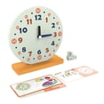 thumbnail image 1 of Montessori reloj de madera juguetes juego educativo para aula bebé Zulema Rompecabezas de reloj de enseñanza, 1 of 8