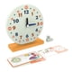 thumbnail image 1 of Reloj de madera, material didáctico para preescolar temprano, actividades de aprendizaje para niños de jardín de infantes, reloj de madera Montessori,, 1 of 9