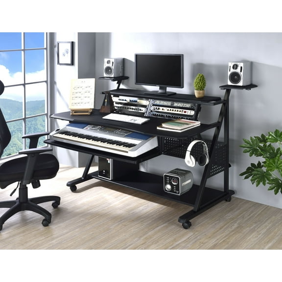 CoSoTower Willow Black Finish Music Desk