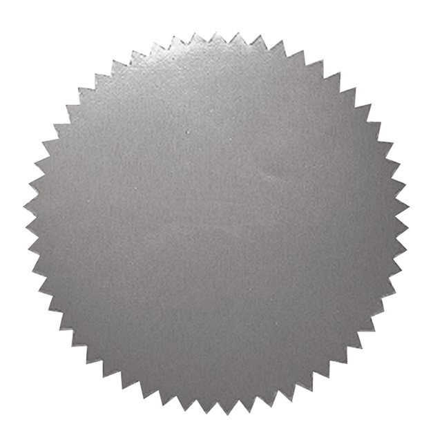 Blank 2" Silver Certificate Seals, 50 Per Pack, 6 Packs