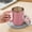 Pink PK, variant on Giunmcul up to 45% Off Coffee Mug Portable Double Layer Stainless Steel Mug with Lid and Handle Induction Heatable Insulated Coffee Mug for Travel Camping Office