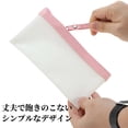 thumbnail image 4 of Unique Bargains Translucent Frosted Spacious Zipper Bag Pink, 4 of 6
