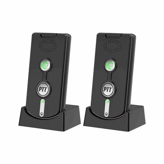 2Pcs Wireless Voice Intercom System, 1000 Meters Long‑Range Two‑Way Talk Portable Intercom Device, Noise Reduction Hands‑Free Communication Unit for Home Villa Hospital Office Daily Use