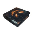 thumbnail image 5 of Halloween Decorations Throw Blanket for Couch, Halloween Pumpkin Guitarist Halloween Blanket Fuzzy Throw Blanket, Halloween Decor Cuteness Plush Flannel Blanket & Throws, 5 of 7