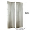thumbnail image 2 of Breathe Fresh Life Into Your Interiors With Our Gorgeous Solid Color Semi Sheer Curtains – Trendy Versatile And Easy To Hang!, 2 of 7