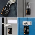 thumbnail image 2 of Combination Locks, AMIR 4 Digit Code Resettable Padlock for Locker Luggage Fence Toolbox Storage Box School Gym 2 Packs, 2 of 9