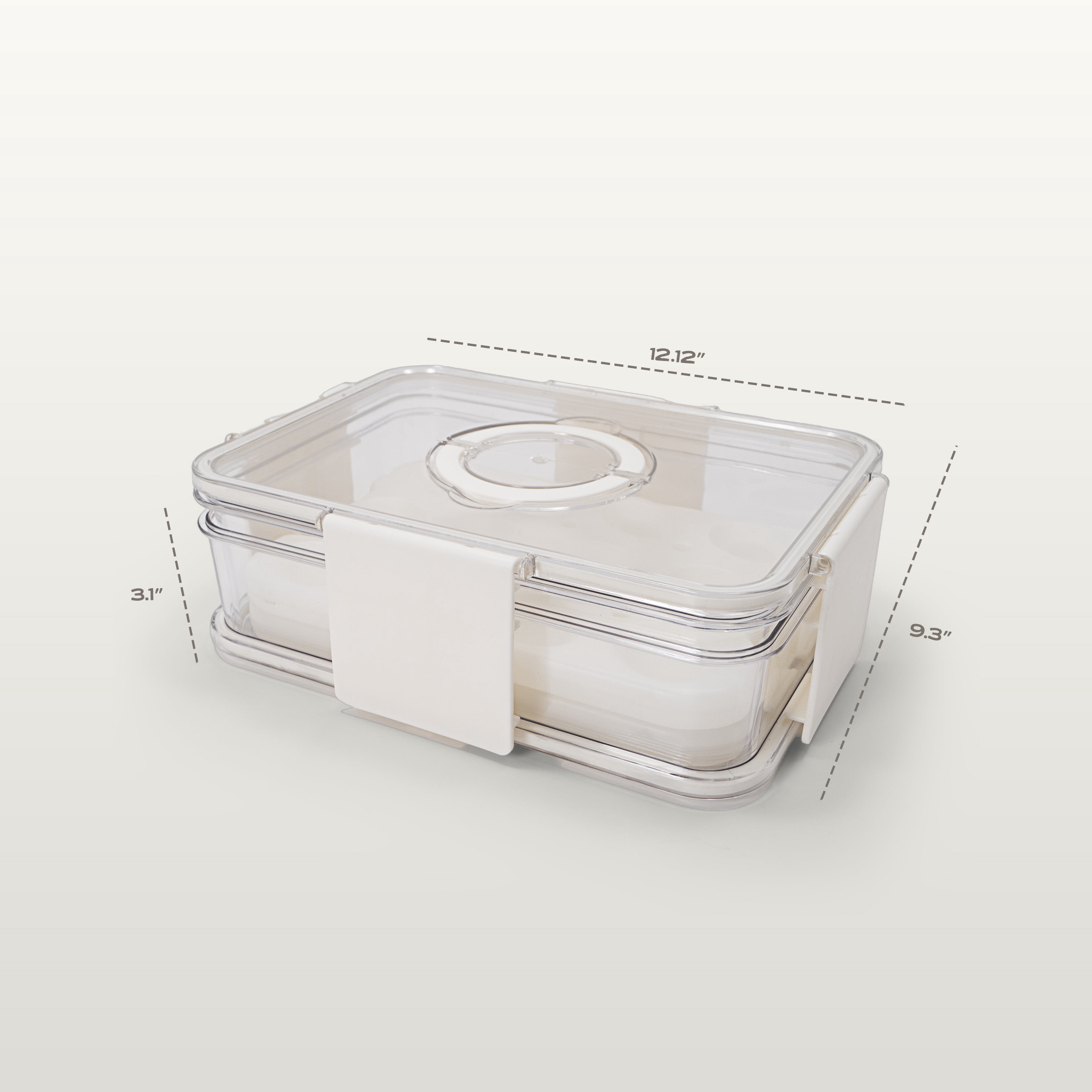 Cook with Color 2-Level Egg Carrier with Ice Packs for Chilled Storage, Holds up to 24 Eggs, Portable Food Storage Container with Locking Lid and Carry Handles, BPA-Free, Reusable, Dishwasher Safe