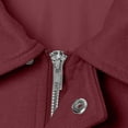 thumbnail image 4 of Breezora Womens Cropped Faux Suede Motorcycle Jacket Notched Lapel Long Sleeve Y2K Style Zip Front Outerwear Coat M Size Wine, 4 of 6