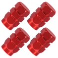 thumbnail image 2 of tapones redondos de aleación de aluminio para válvula de neumático de coche (rojos), 2 of 6