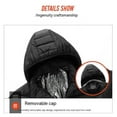 thumbnail image 3 of 2022 Hot Cotton-padded Jacket Double-control 15-zone Intelligent Constant Temperature Heating Cotton-padded Jacket Jacket Black XXL, 3 of 11