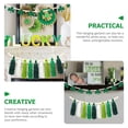 thumbnail image 7 of WRITWAA Wood Bead Garland with Tassels and Green Shamrock Charm, Hanging Decor for Home, Party, Seasonal . Patrick's Day Decoration, 7 of 7