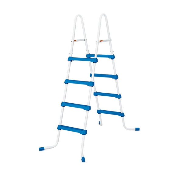 Open Box Summer Waves 52 Inch SureStep 4 Step Outdoor Above Ground Pool Ladder