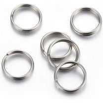 500Pcs 304 Stainless Steel Split Rings Round Split Jump Rings Double Loops Jump Rings Stainless Steel Color Closed Jump Rings for DIY Necklaces Bracelets Jewelry Making Craft 8x1mm for DIY
