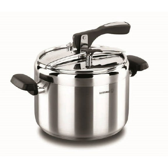 Korkmaz Turbo Stainless Steel Pressure Cooker Silver, Manual Slow Cooker, Rice Cooker, Steamer, Saute, Yogurt Maker and Warmer