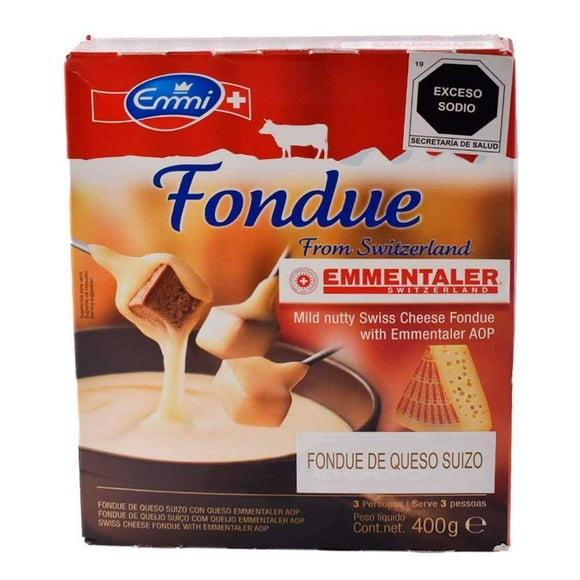 Fondue de queso suizo con queso emmentaler Emmi 400 g