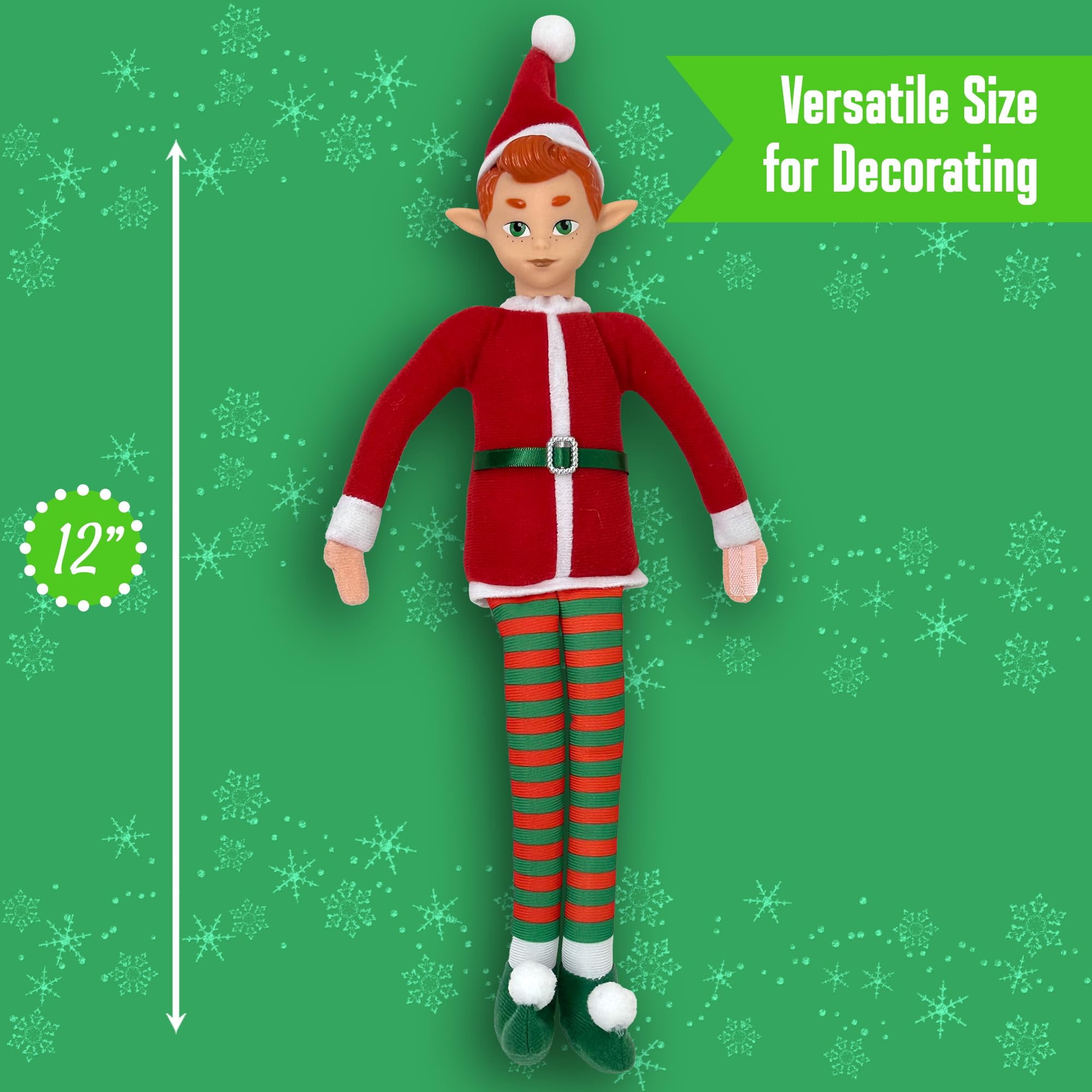 The Original Elf 12” Plush elf for shelf Christmas stuff toys & accessories