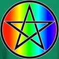 thumbnail image 3 of CafePress - Dark T Shirt Rainbow Pentacle Black - Men's Classic Graphic Cotton T-Shirt, 3 of 4