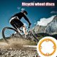 thumbnail image 5 of Chainset de bicicleta Bicicleta redonda Cerro de bicicleta Cadena Reemplazable Aleación de aluminio Anti-gota Ligero Ligero Ciclismo Diente Placa Individual Amarillo 32T Eigraketly OD003273-21, 5 of 7