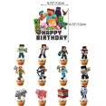 thumbnail image 2 of Juego de suministros para fiestas temáticas de Minecraft, globos, pancartas, adornos para tartas, juego de decoraciones, 2 of 3