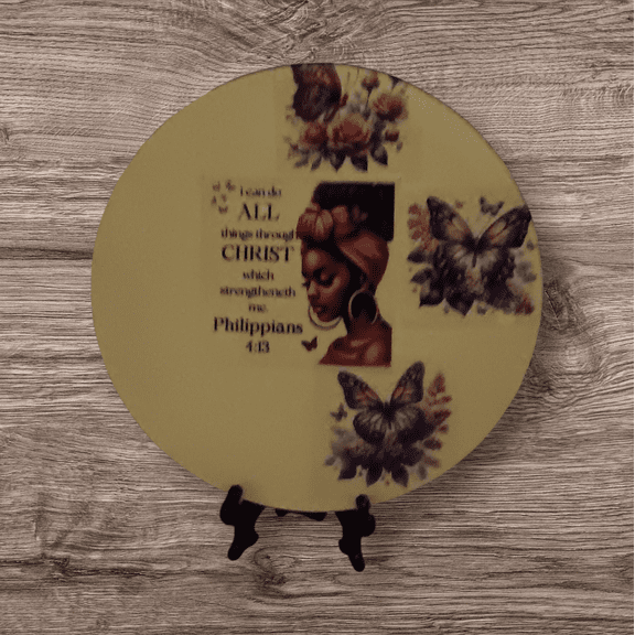 Skyes Creations Inspirational Sign Ceramic Round Sign