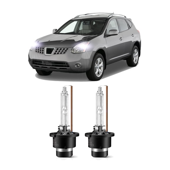 2pcs For Nissan Rogue 2008-2013 Hid Headlights D2R Xenon HID Bulbs 6000K Bright White 35W OEM