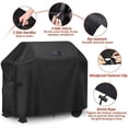 thumbnail image 4 of Funda para barbacoa a gas, funda para barbacoa de 183 x 66 x 130 cm, funda para barbacoa de exterior, 420D, tela Oxford impermeable, protección solar, funda para barbacoa Weber, Char-Broil, etc., 4 of 5